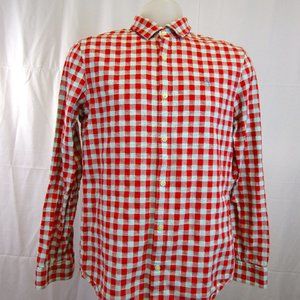 Original Penguin Small Slim Fit Red and Blue/Gray shirt